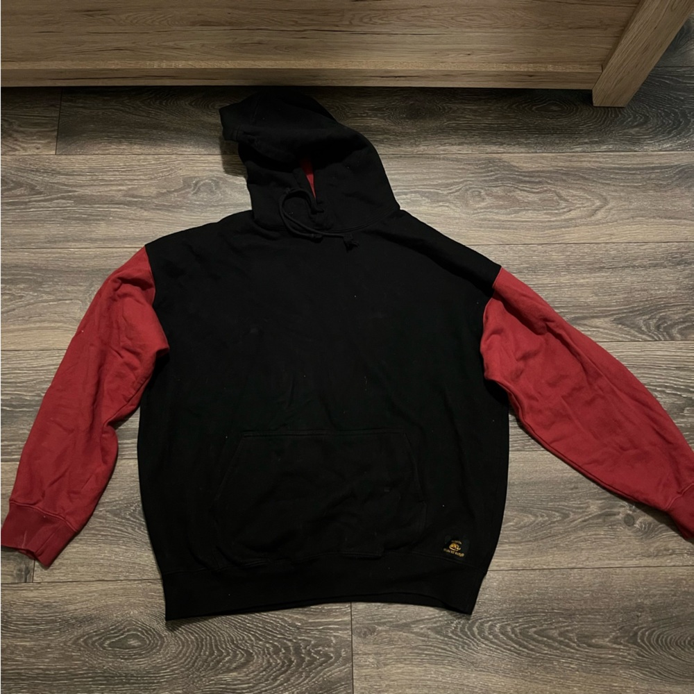 Brandy Melville Christy red color block hoodie